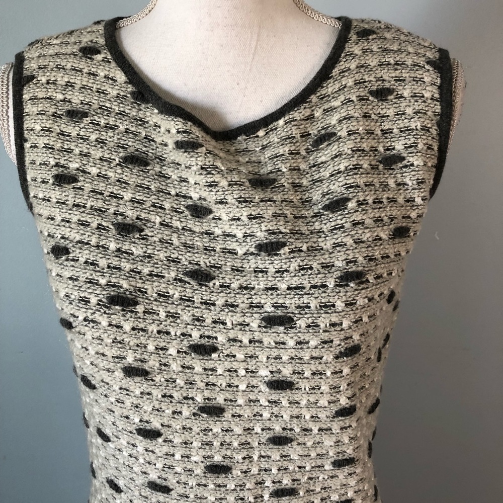 STIZZOLI | Tweed Sleeveless Midi Sheath Dress Sz M - Picture 3 of 7